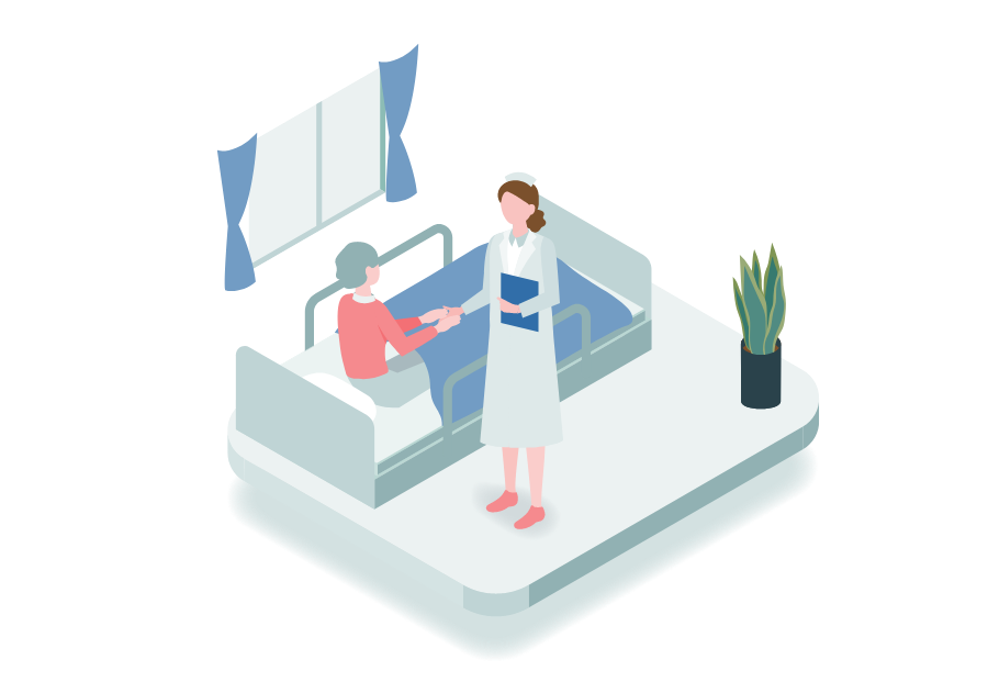 病室のイラスト