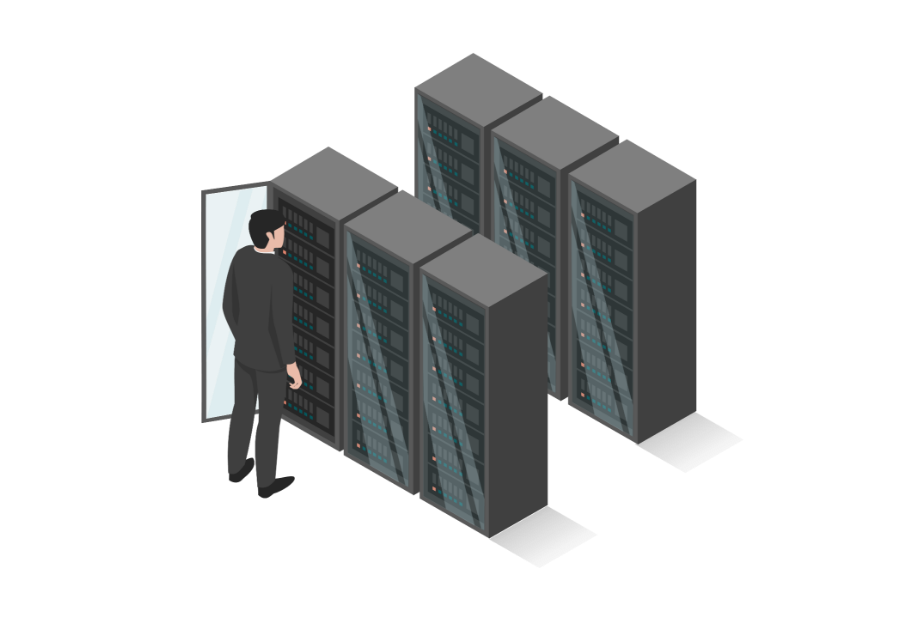 データセンターのイラスト